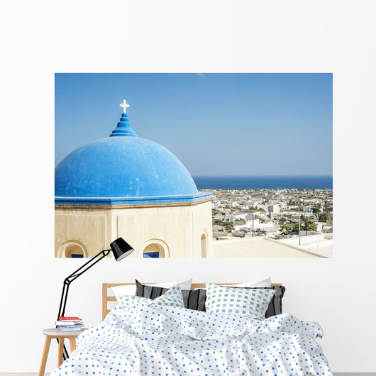 Church with Blue Dome Wall Decal