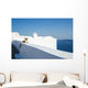 Cat Lays Whitewash Wall - Wall Decal