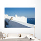Cat Lays Whitewash Wall - Wall Decal