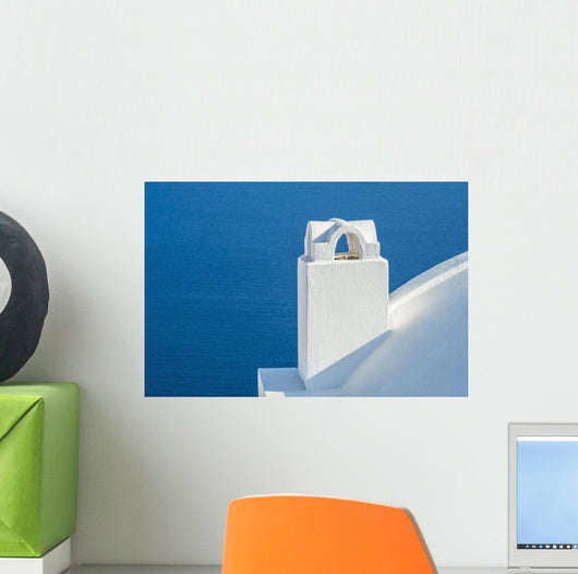 Whitewash Building and Tower Wall Decal
