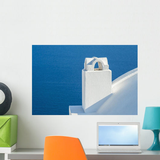 Whitewash Building and Tower Wall Decal
