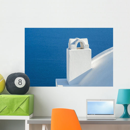 Whitewash Building and Tower Wall Decal