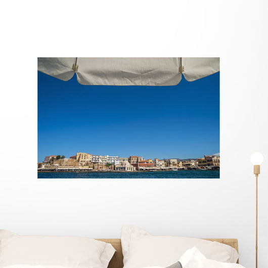 Buildings along Harbor Wall Decal