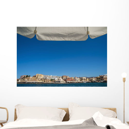 Buildings along Harbor Wall Decal
