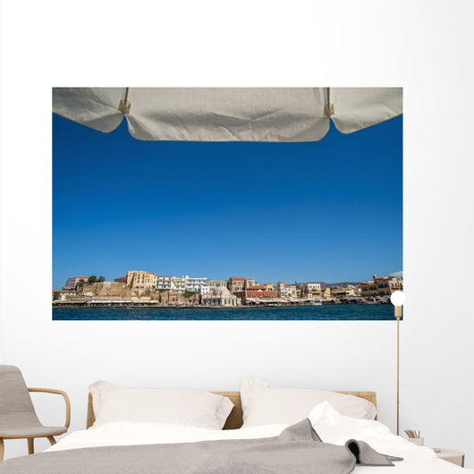 Buildings along Harbor Wall Decal
