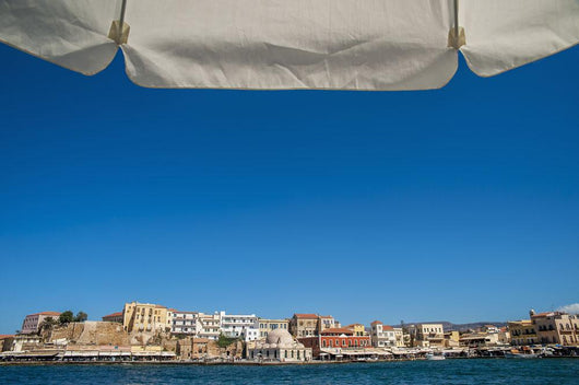 Buildings along Harbor Wall Decal