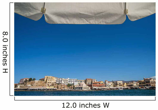 Buildings along Harbor Wall Decal