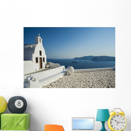 White Church Water's Edge Wall Decal