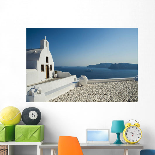 White Church Water's Edge Wall Decal