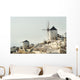 Whitewash Buildings and Windmill Wall Decal Design 3