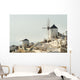Whitewash Buildings and Windmill Wall Decal Design 3