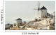 Whitewash Buildings and Windmill Wall Decal Design 3