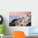 Whitewash Buildings and Windmill Wall Decal Design 2