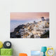 Whitewash Buildings and Windmill Wall Decal Design 2