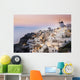 Whitewash Buildings and Windmill Wall Decal Design 2