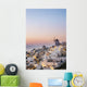 Whitewash Buildings and Windmill Wall Decal Design 1