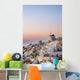 Whitewash Buildings and Windmill Wall Decal Design 1