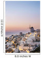 Whitewash Buildings and Windmill Wall Decal Design 1