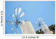 Windmills against Blue Sky Wall Decal