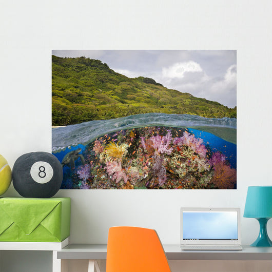 Half below Look Wall Decal