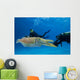 Divers Underwater Scooters and Wall Decal