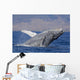 Breaching Humpback Whale with Wall Decal Design 2