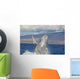 Breaching Humpback Whale with Wall Decal Design 1
