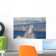 Breaching Humpback Whale with Wall Decal Design 1