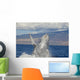 Breaching Humpback Whale with Wall Decal Design 1
