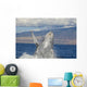 Breaching Humpback Whale with Wall Decal Design 1