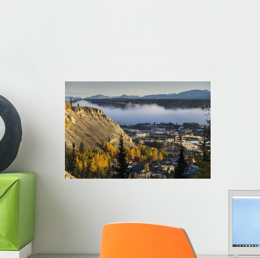 Fog Hangs over Yukon Wall Decal