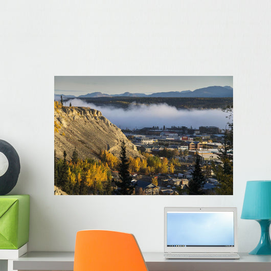 Fog Hangs over Yukon Wall Decal