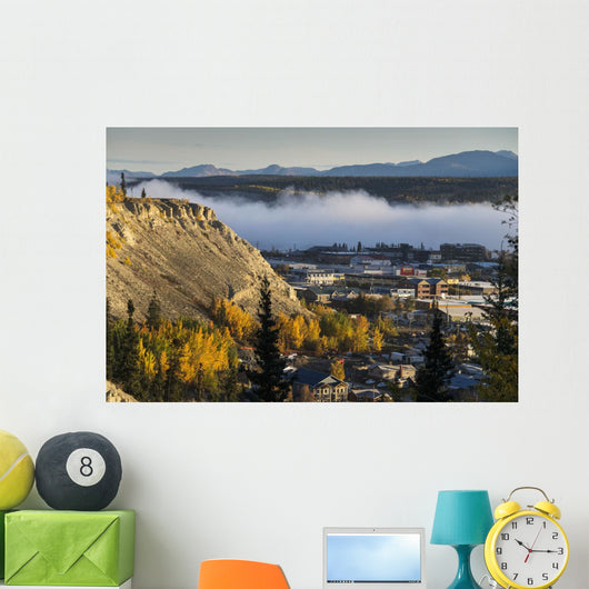 Fog Hangs over Yukon Wall Decal