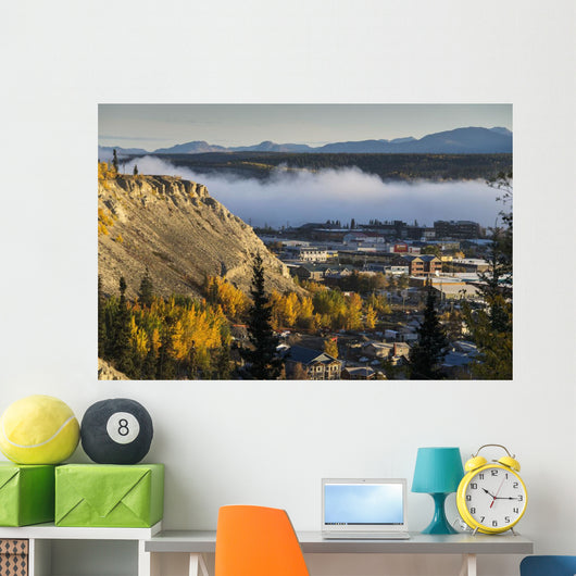 Fog Hangs over Yukon Wall Decal