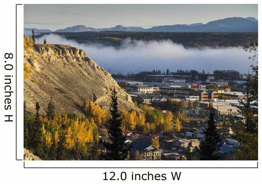 Fog Hangs over Yukon Wall Decal