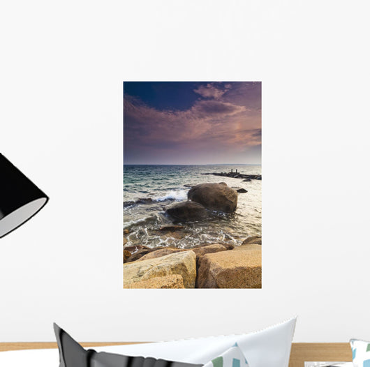 Glowing Pink Clouds Sunset Wall Decal