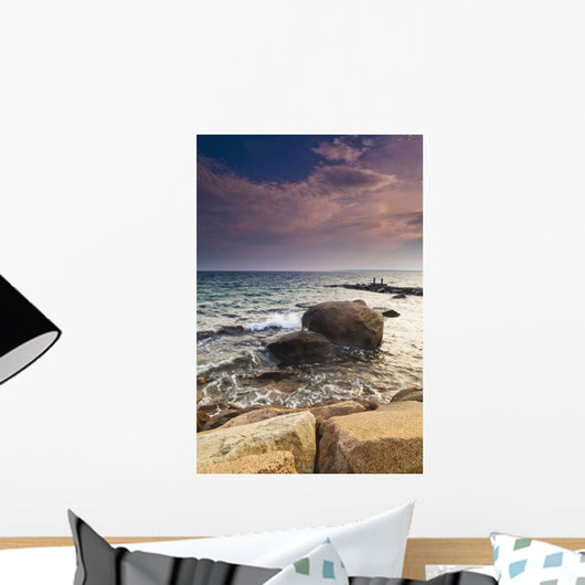 Glowing Pink Clouds Sunset Wall Decal