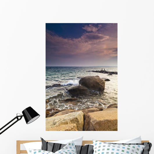 Glowing Pink Clouds Sunset Wall Decal