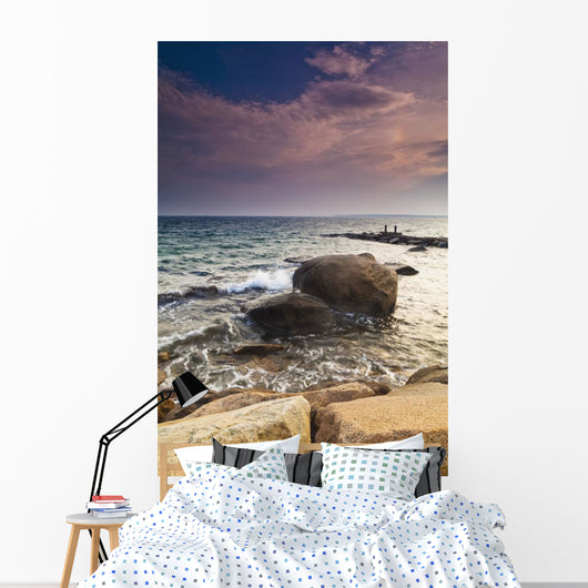 Glowing Pink Clouds Sunset Wall Decal