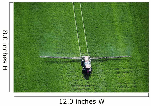 Aerial Spray Application Wall Decal Design 1