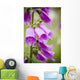 Purple Flowers with Water Wall Decal
