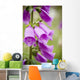 Purple Flowers with Water Wall Decal
