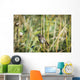 Song Sparrow Perches Plant Wall Decal