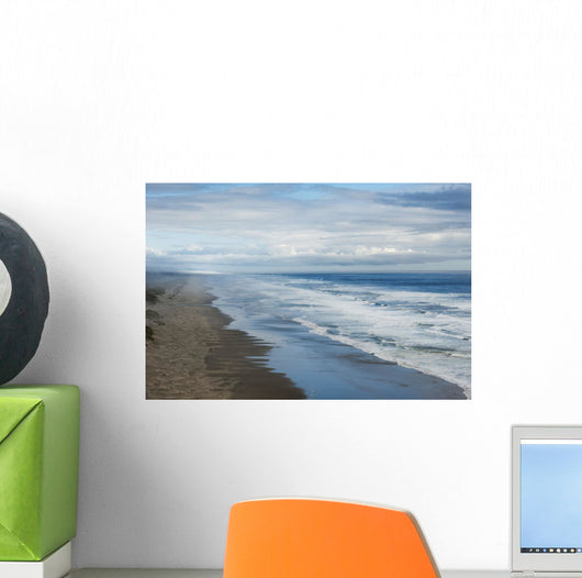 Waves Crashing along Beach Wall Decal