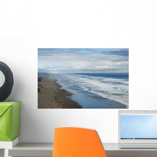 Waves Crashing along Beach Wall Decal