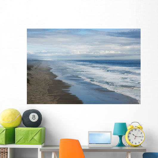 Waves Crashing along Beach Wall Decal