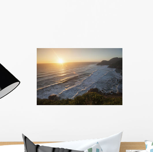 Waves Lapping Coast Dusk Wall Decal