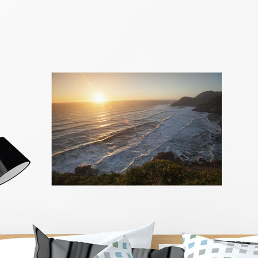 Waves Lapping Coast Dusk Wall Decal