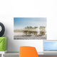 Four Trees with Leaves Wall Decal