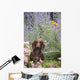 Standard Dachshund Summer Garden Wall Decal